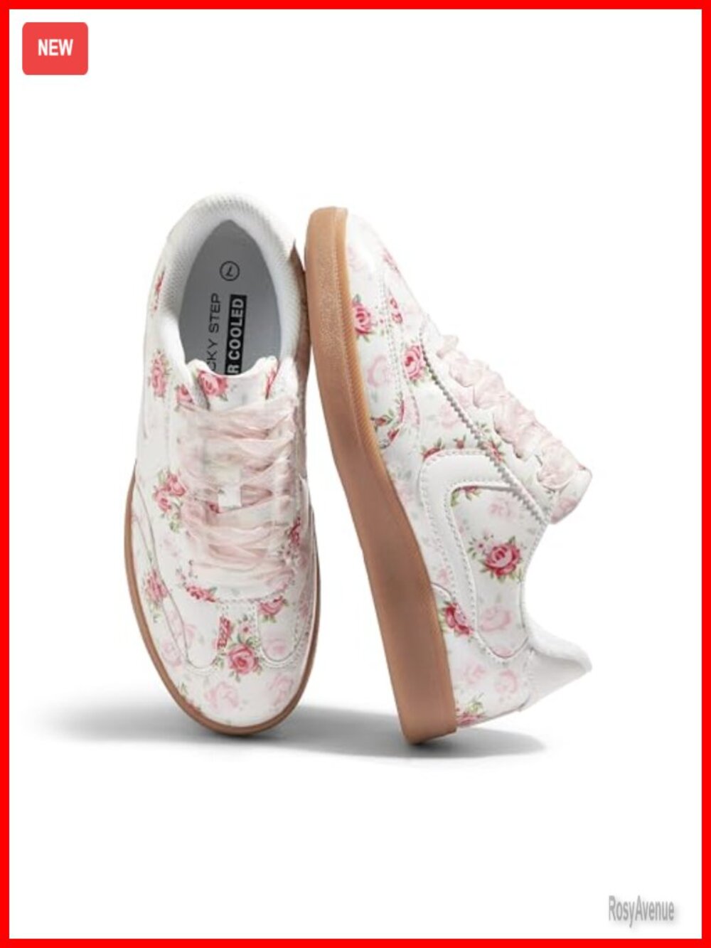 Women's Classic Fashion Sneakers Faux PU Leather Lace Up Casual Walking Shoes